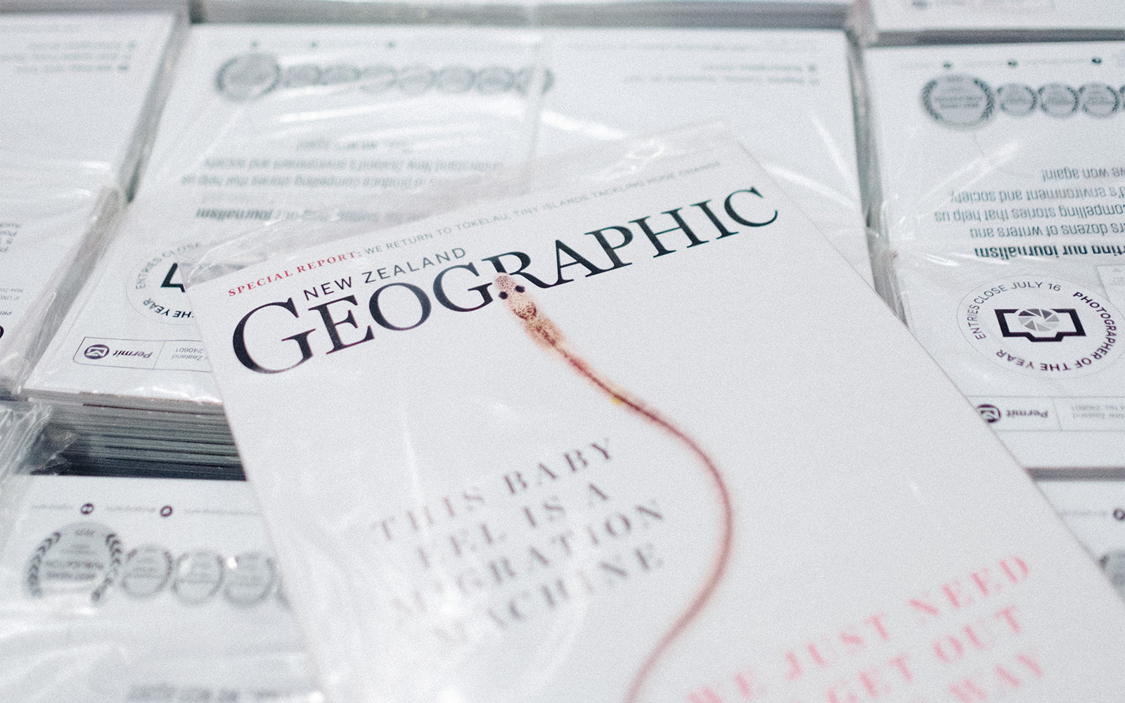 Introducing POLLAST!C Magazine Wrap for NZ Geographic - a world first!