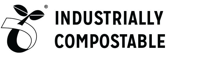 Industrially Compostable icon badge